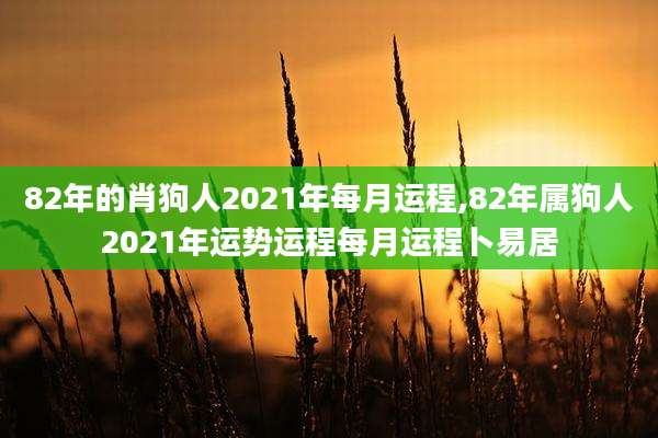 82年的肖狗人2021年每月运程,82年属狗人2021年运势运程每月运程卜易居