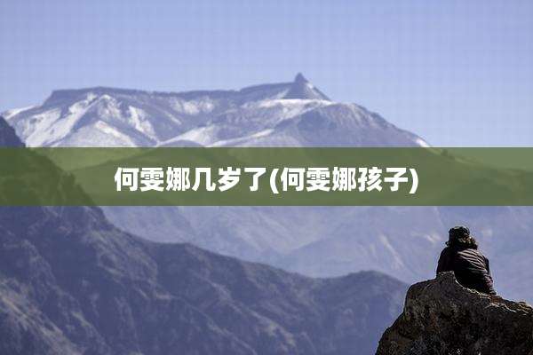 何雯娜几岁了(何雯娜孩子)