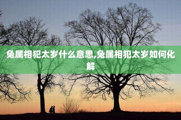 兔属相犯太岁什么意思,兔属相犯太岁如何化解