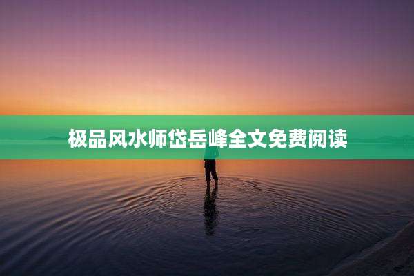 极品风水师岱岳峰全文免费阅读