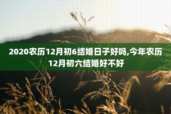 2020农历12月初6结婚日子好吗,今年农历12月初六结婚好不好