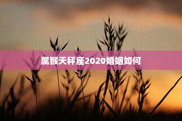 属猴天秤座2020婚姻如何