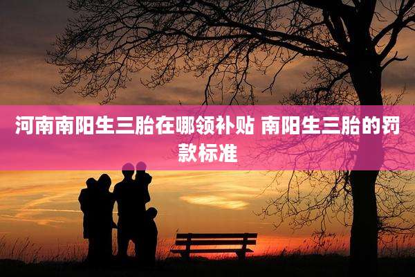 河南南阳生三胎在哪领补贴 南阳生三胎的罚款标准