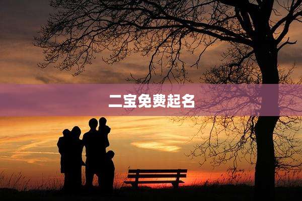 二宝免费起名