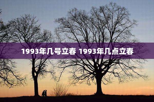 1993年几号立春 1993年几点立春