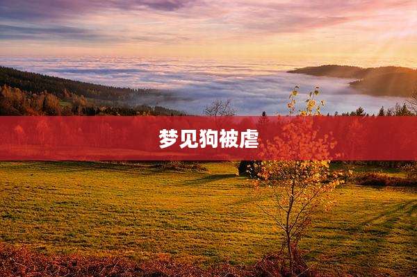 梦见狗被虐