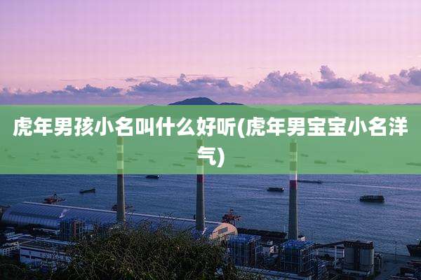 虎年男孩小名叫什么好听(虎年男宝宝小名洋气)