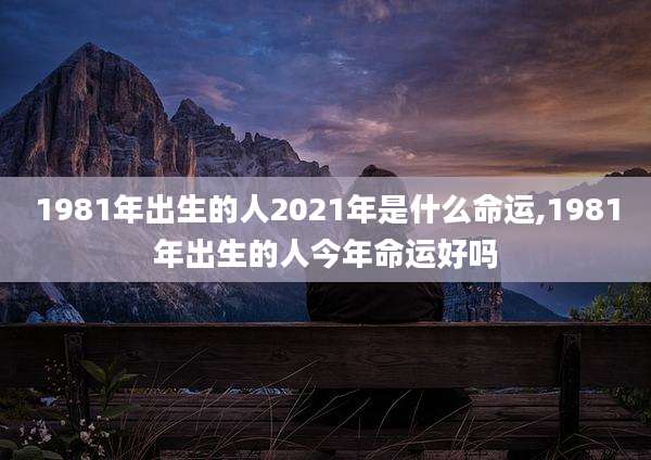 1981年出生的人2021年是什么命运,1981年出生的人今年命运好吗