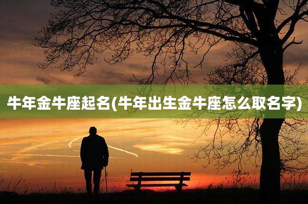 牛年金牛座起名(牛年出生金牛座怎么取名字)