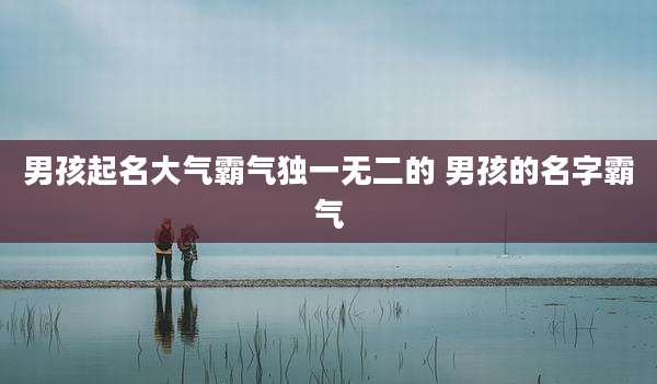 男孩起名大气霸气独一无二的 男孩的名字霸气