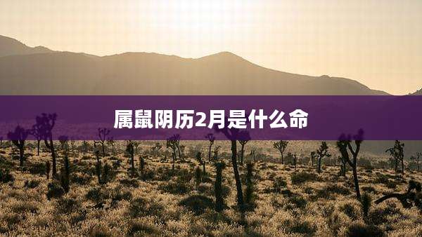 属鼠阴历2月是什么命