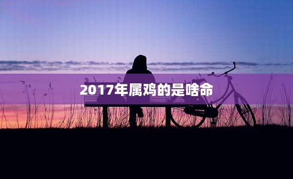 2017年属鸡的是啥命