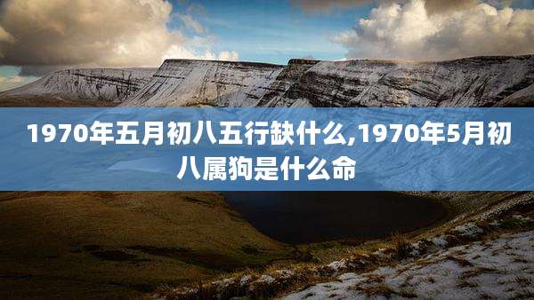 1970年五月初八五行缺什么,1970年5月初八属狗是什么命