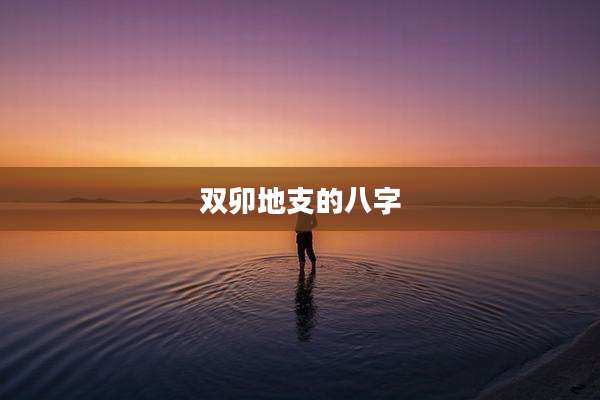 双卯地支的八字