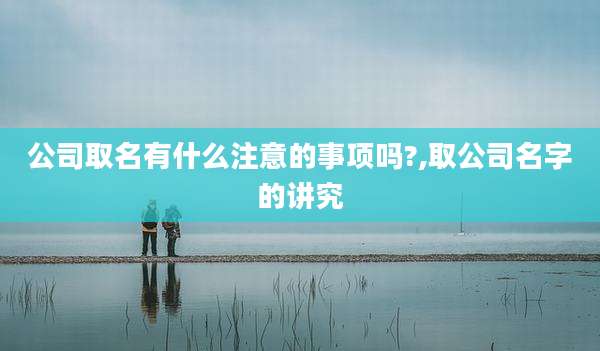 公司取名有什么注意的事项吗?,取公司名字的讲究