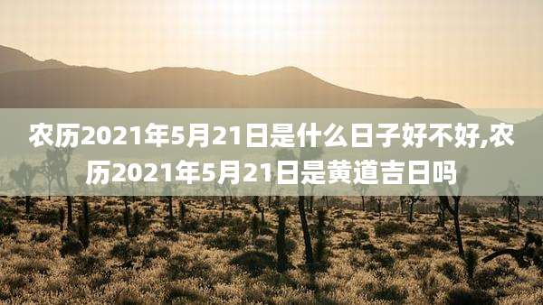 农历2021年5月21日是什么日子好不好,农历2021年5月21日是黄道吉日吗