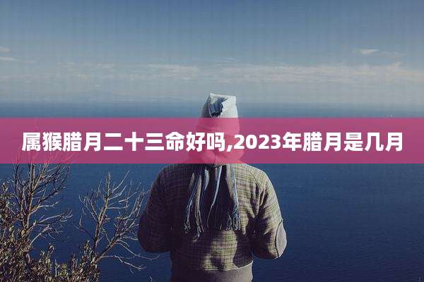 属猴腊月二十三命好吗,2023年腊月是几月