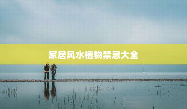 家居风水植物禁忌大全