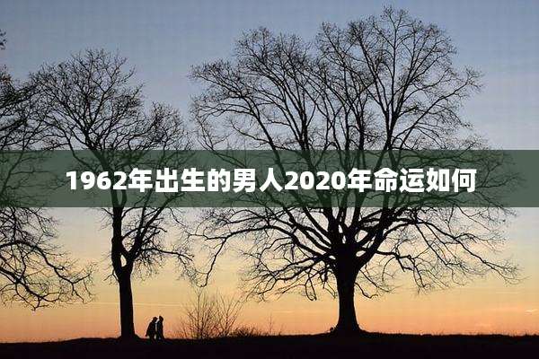 1962年出生的男人2020年命运如何