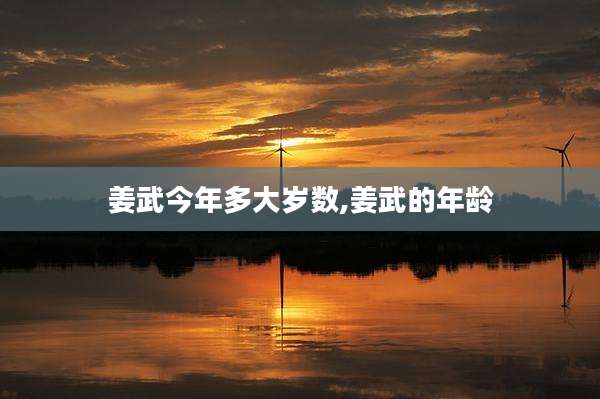 姜武今年多大岁数,姜武的年龄