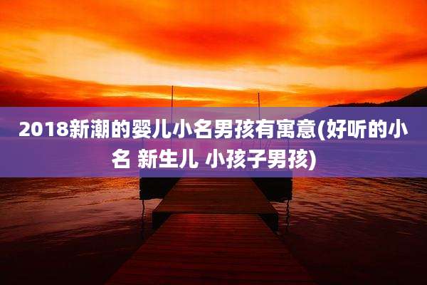 2018新潮的婴儿小名男孩有寓意(好听的小名 新生儿 小孩子男孩)