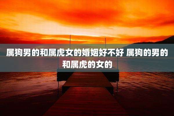 属狗男的和属虎女的婚姻好不好 属狗的男的和属虎的女的