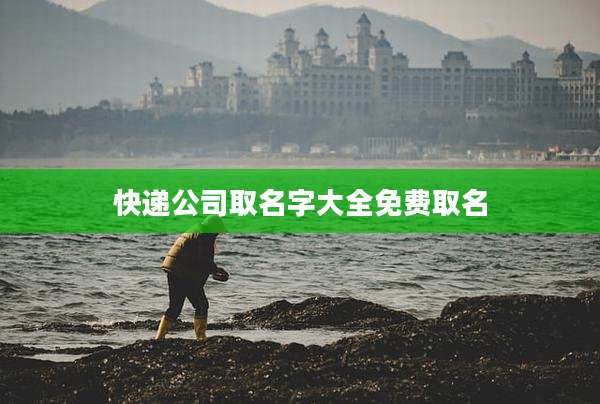 快递公司取名字大全免费取名