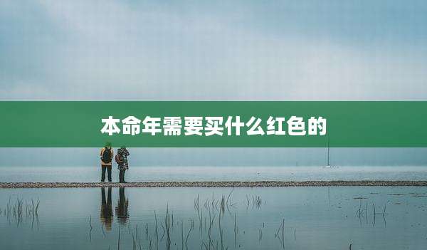 本命年需要买什么红色的