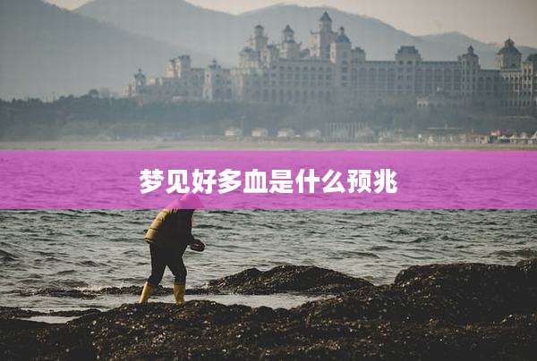 梦见好多血是什么预兆