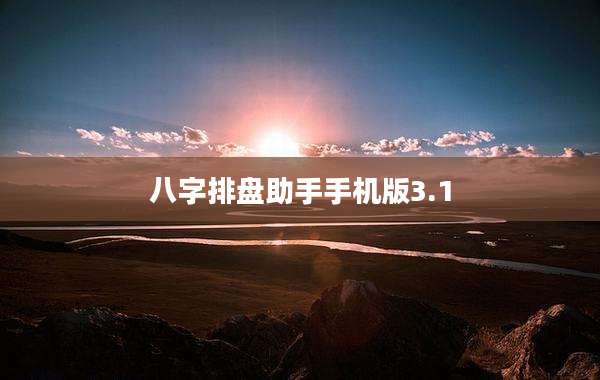 八字排盘助手手机版3.1