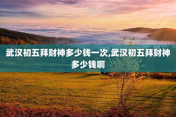 武汉初五拜财神多少钱一次,武汉初五拜财神多少钱啊