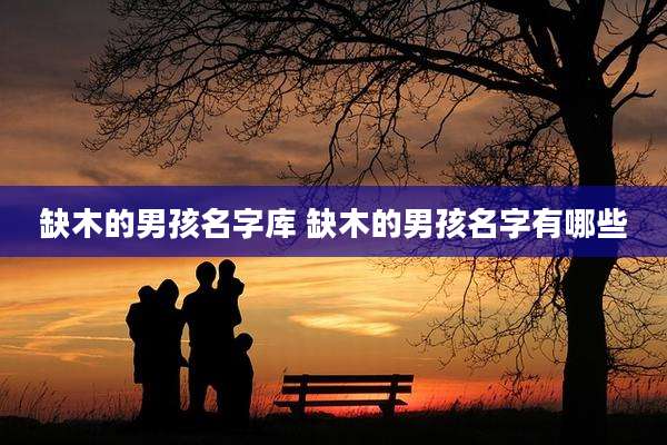 缺木的男孩名字库 缺木的男孩名字有哪些