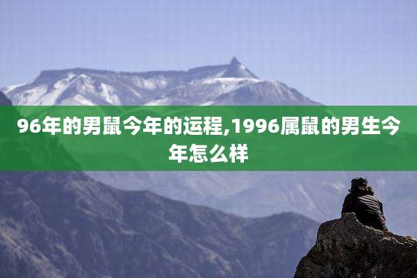 96年的男鼠今年的运程,1996属鼠的男生今年怎么样