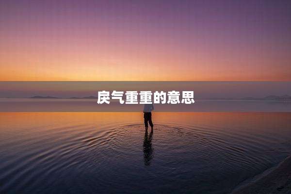 戾气重重的意思