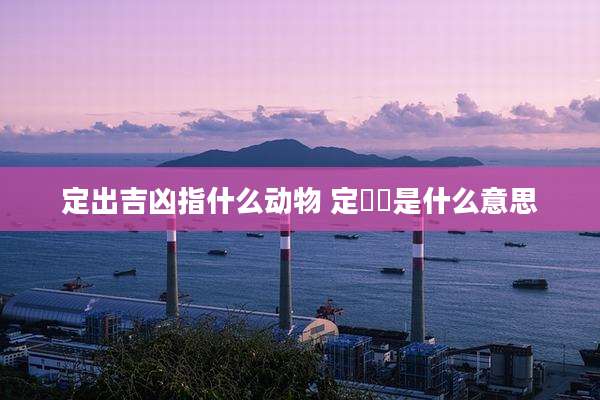 定出吉凶指什么动物 定啲嚟是什么意思