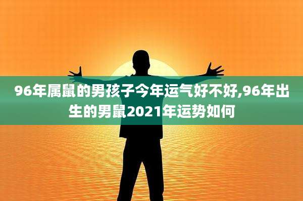 96年属鼠的男孩子今年运气好不好,96年出生的男鼠2021年运势如何