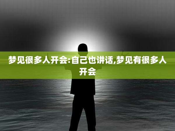 梦见很多人开会:自己也讲话,梦见有很多人开会