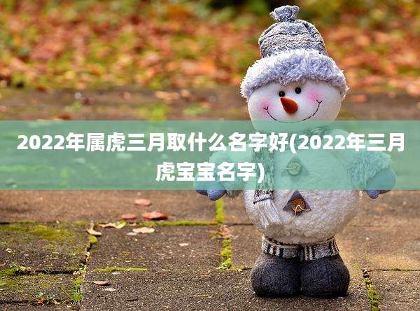 2022年属虎三月取什么名字好(2022年三月虎宝宝名字)