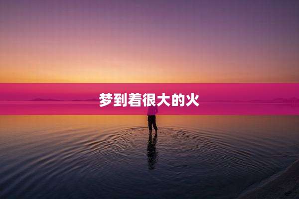梦到着很大的火