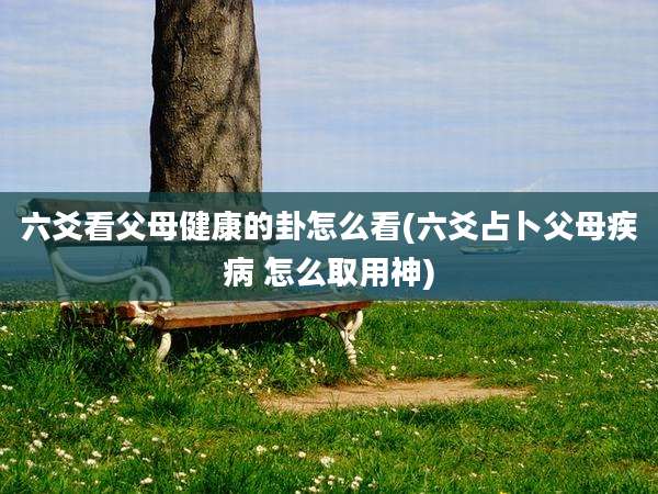 六爻看父母健康的卦怎么看(六爻占卜父母疾病 怎么取用神)