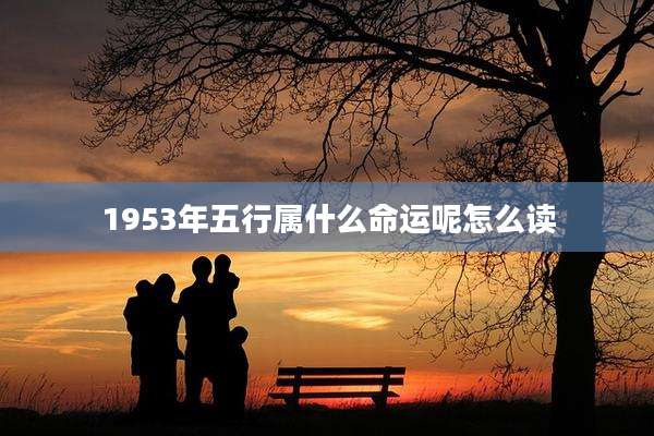 1953年五行属什么命运呢怎么读
