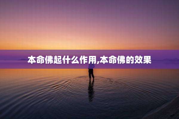 本命佛起什么作用,本命佛的效果