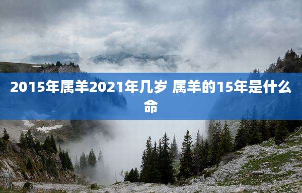 2015年属羊2021年几岁 属羊的15年是什么命