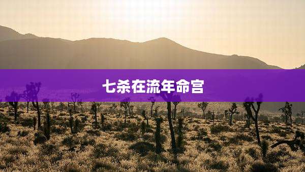 七杀在流年命宫