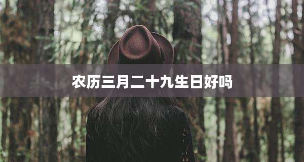 农历三月二十九生日好吗