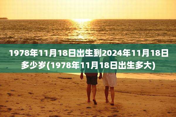 1978年11月18日出生到2024年11月18日多少岁(1978年11月18日出生多大)