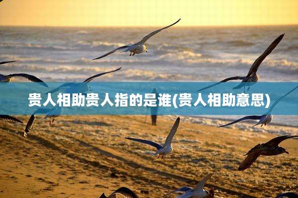 贵人相助贵人指的是谁(贵人相助意思)