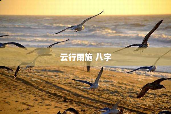 云行雨施 八字