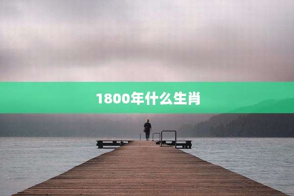 1800年什么生肖