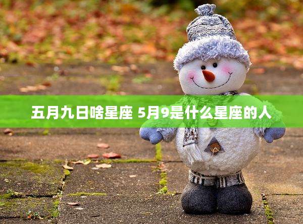 五月九日啥星座 5月9是什么星座的人